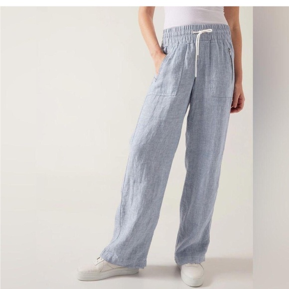 Athleta Pants - Athleta Cabo Linen Wide Leg Pants